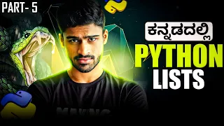 Python in Kannada - Lists Operations Methods and Functions Full Course for Beginners
