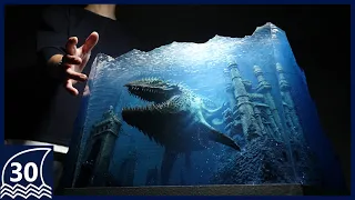 Heavy and Gigantic Ancient Whale Resin Art
