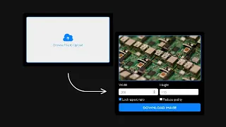 Create Image Resizer and Compressor using html css and javascript