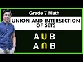 Union and Intersection of Sets Set Operations Grade 7 Math MathTeacherGon