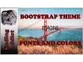Bootstrap Theme 6 - Fonts And Colors