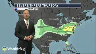 Today Brings the Threat for Severe Weather from Chicago into Columbus Ohio