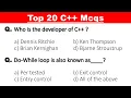 Top 20 C Mcq C MCQs Questions and Answers