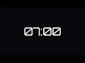 7 Minute Timer Clean Digital Countdown 1080p