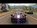1250HP Pagani Huayra R Goliath Race Forza Horizon 5 Steering Wheel Gameplay