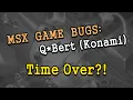 MSX Bugs Q Bert Konami - Time Over
