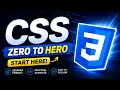 CSS Introduction CSS Tutorial for Beginners CSS Zero to Hero Learn CSS from Scratch