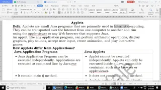 OOPS Using JAVA JavaApplet 1 Introduction