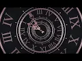 Fast-Spinning Roman Wall Clock Hypnotic Motion
