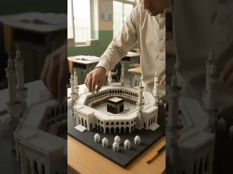 Art & Craft make Mecca. Mulsim's DIY. Islamic Art Allahu Akbar #diy #mecca  #artandcraft #handicraft