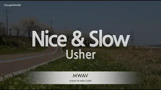 usher nice u0026 slow melody karaoke version 