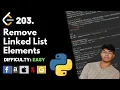 Remove Linked List Elements Leet code 203 Theory explained Python code