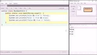 Boolean Operators Java
