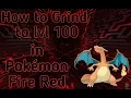 How to Get to lvl 100 in Pokemon Fire Red FAST cheat used