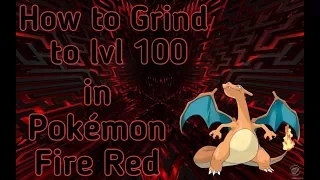 How to Get to lvl 100 in Pokemon Fire Red FAST cheat used