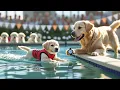 Download Lagu Puppy Trains Tirelessly to Win the Swim Race and Make His Mama Proud with a Medal 🏊‍♂️🐶🥇❤️#ai #puppy