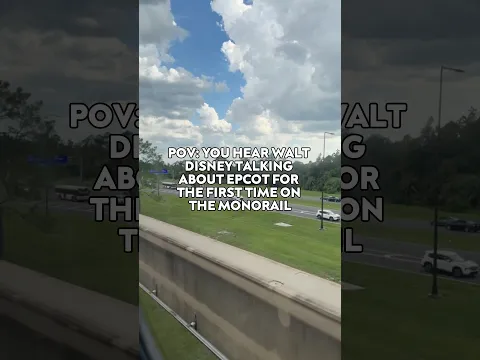 Walt Disney Talking About EPCOT on the Monorail 🚝