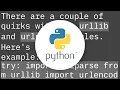 Add params to given URL in Python