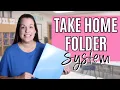 How I Organize Take-Home Folders Student Work in My Classroom