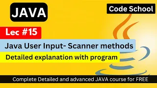 User input in java Scanner class in java in hindi Java full course in hindi Java Tutorial