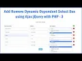 jQuery Add or Remove Dynamic Dependent Select Box using PHP Ajax - 3
