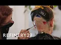 Getting An Undercut With A Geometric Shaved Design Hair Me Out Refinery29