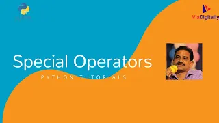 Special Operators in Python Idendity Membership Operators in Python Learn python online