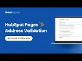 Address Validation for Hubspot Landing Pages