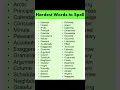 Hardest Words To Spell