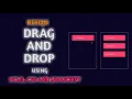How to create DRAG and DROP using HTML CSS AND JAVASCRIPT