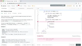 LeetCode - 832 Flipping an Image