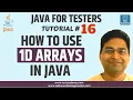 Java for Testers - How to use Single Dimensional Array in Java