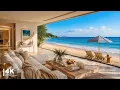 Tranquil Morning Jazz in a Coastal Apartment Smooth Jazz Instrumental Slow Ocean Waves for Relax