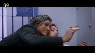 vikram take medicine powerfull fight scene jail nithya menon nayanthara icon movie scene