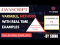 JavaScript Variables Methods Explained Real-Time Examples