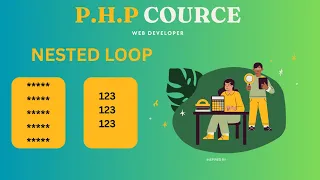 PHP Tutorial - Nested Loop in PHP hindi coding logical Mithila