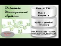 MySQL Practical Session - 3 DDL Commands