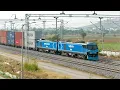Lagu Most Powerful Locomotive of India WAG-12B with Double Stack Containers Trains