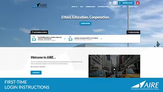 AIRE-BROKERS org - First Time Login Tutorial
