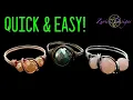 3 Easy Wire Wrapped Ring Designs - Fill Your Ring Tray Fast