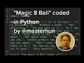 Magic 8 Ball in Python by masterhun