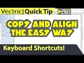 Copy and Align Objects Easily with Keyboard Shortcuts - Vectric VCarve Aspire Cut2D Quick Tip