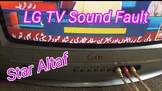 Crt LG TV Sound Problems