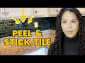 You NEED THIS peel stick backsplash