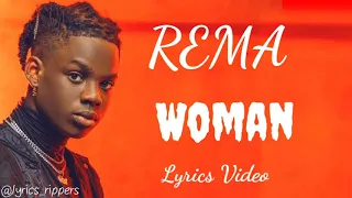 rema woman lyrics video 