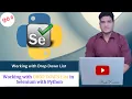 Working on DROP DOWN List in Selenium with python by Ravi Kumar