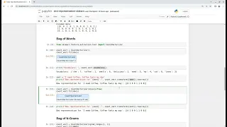 Text Representation using Sklearn one hot encoding bag of words bag of n-grams tf-idf