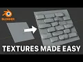 Sculpting Textures in Blender using Stencils - EASY brick textures and more