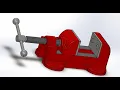Design and assembly of a bench vise SolidWorks tutorial