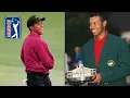 Tiger Woods 1997 victory at the Masters First of 15 majors